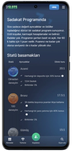Statu basamaklari 7Slots