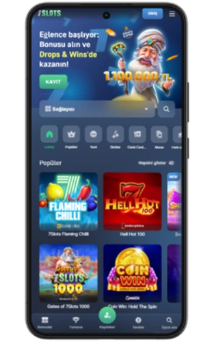 7Slots uygulamasını başlatın ve giriş yapın